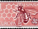 Spain - 1962 - Europe - C.E.P.T - 1 PTA - Red Brown - Spain, Berruguete - Edifil 1448 - CEPT European Bees and Honeycomb - 0